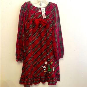 Christmas Girl Nightgown Mickey & Minnie Mouse Disney Store Embroidery